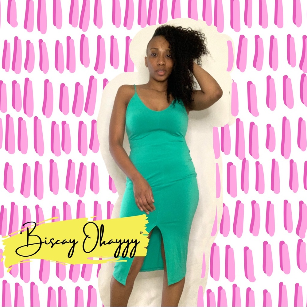 Okay Biscayy midi dress